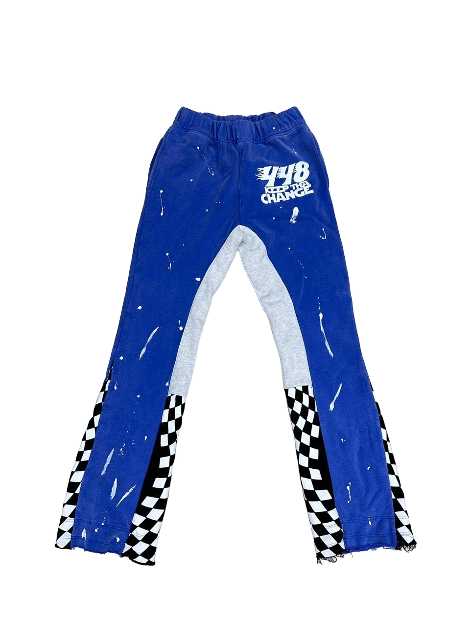 KTC 448 Paint-Splattered Flared SweatPants