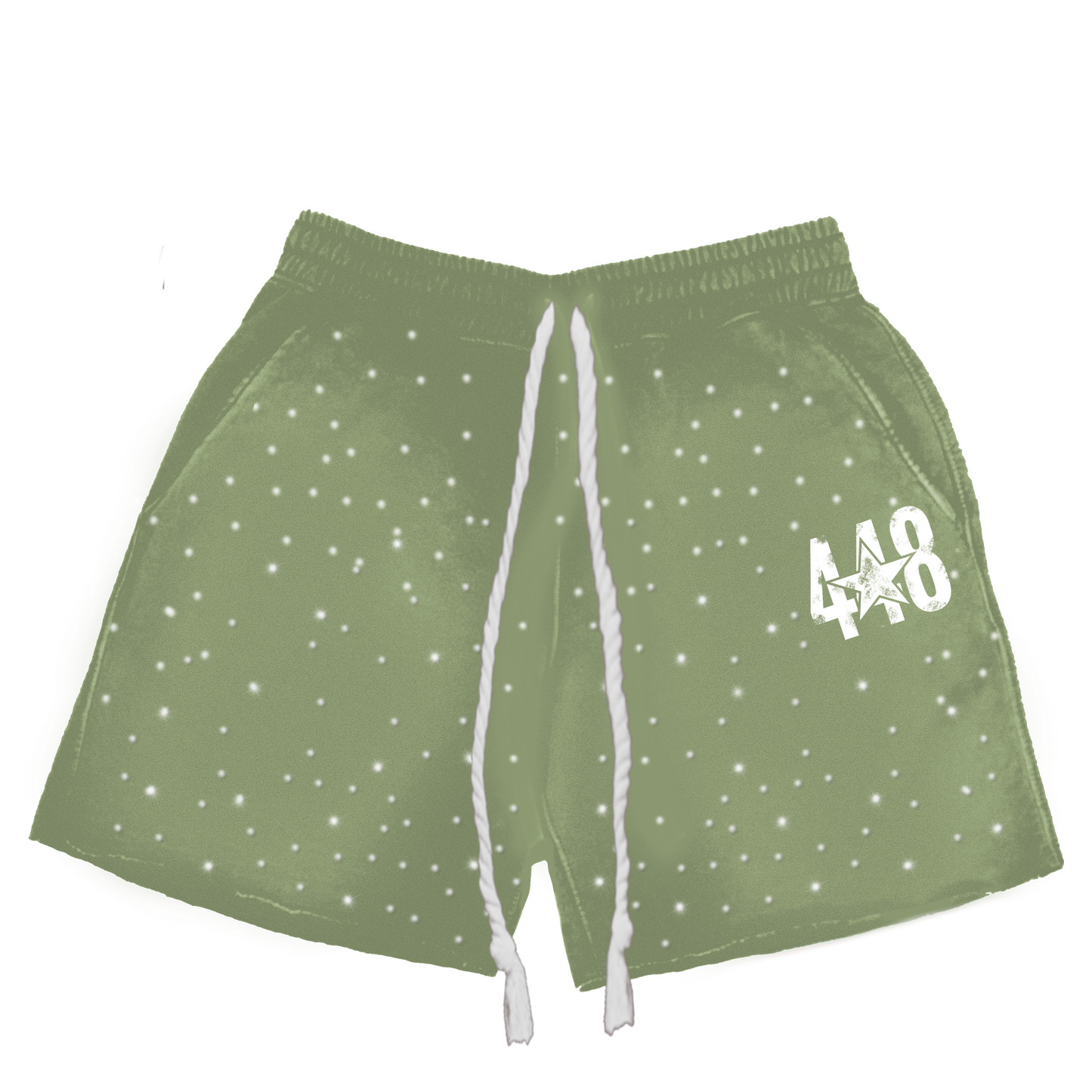 Rhinestone Flare sleeve Short set