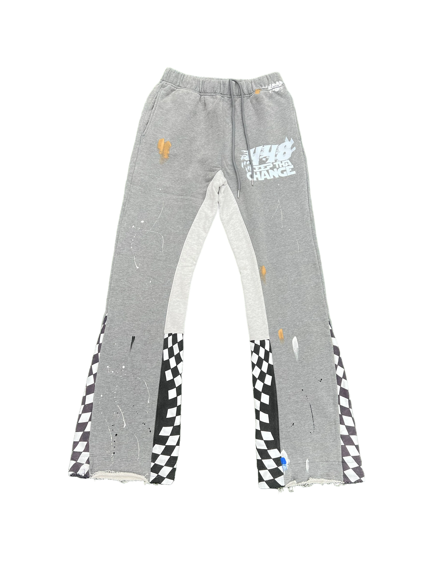 KTC 448 Paint-Splattered Flared SweatPants